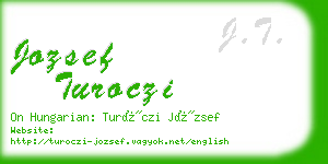 jozsef turoczi business card